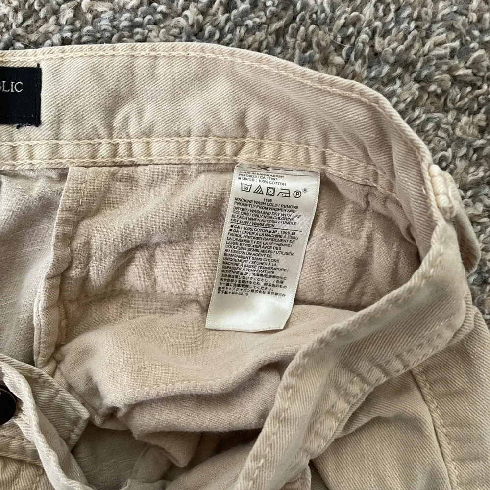 Banana Republic Athletic Fit Surplus Pants Mens 30x32 Light Tundra Khaki Cotton